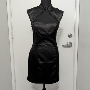 Black Satin Forever21 Mini Dress